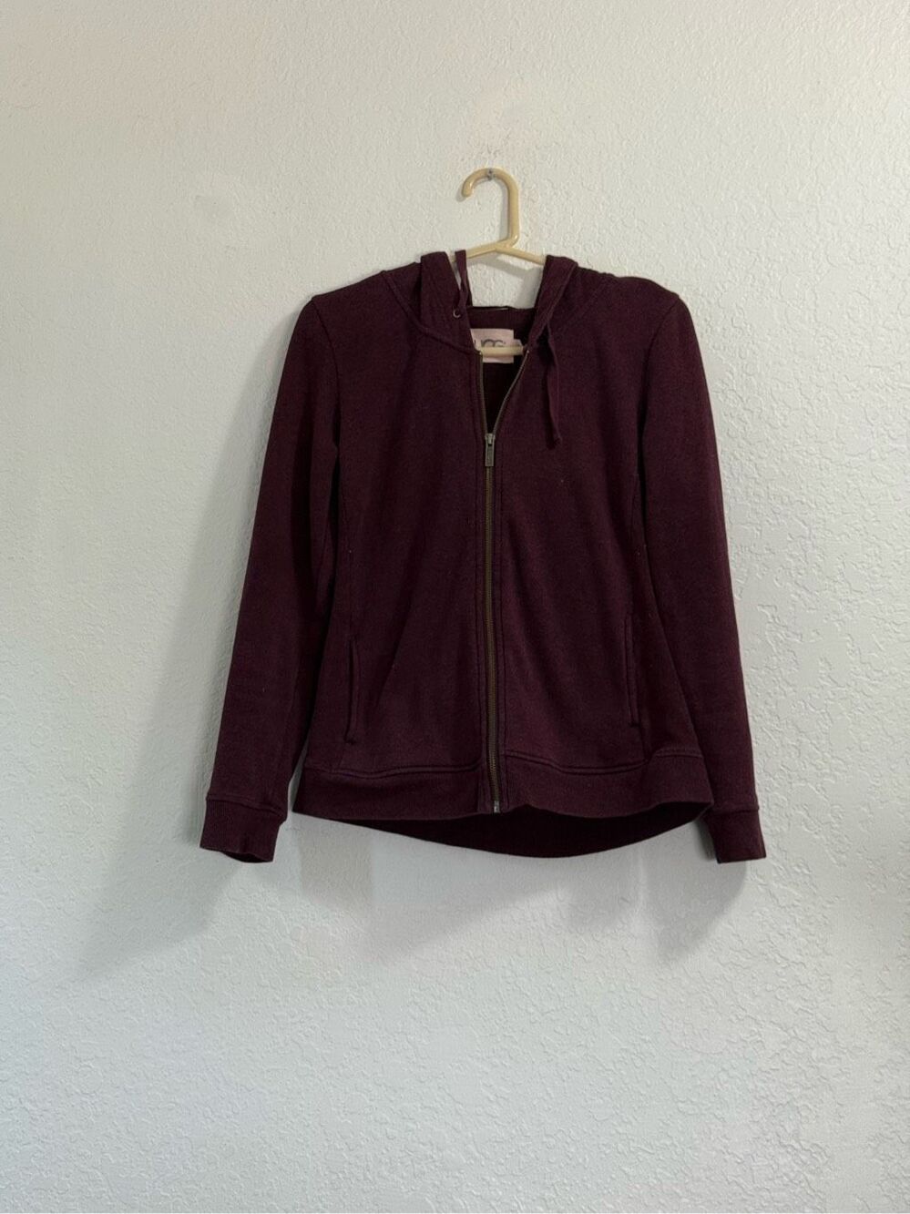Ugg Clara purple red zipper hoodie sweat jacket sz small